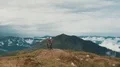 The man and woman standing on the beautiful mountain 4k or 4k+ Resolution