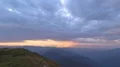 The man and woman standing on a mountain with a beautiful view 4k or 4k+ Resolution