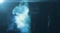 The man and woman walking in the dark through the smoke cloud. slow motion 4k or 4k+ Resolution
