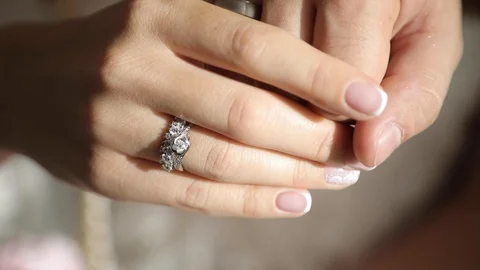 Man and woman with wedding ring  Stock Footage 101358317