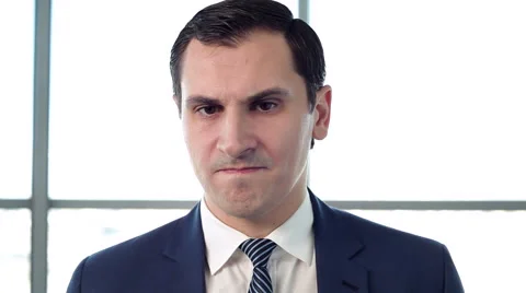 The Man in Anger Stock Footage 61237365