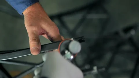 Man with angle grinder Video stock 58334045