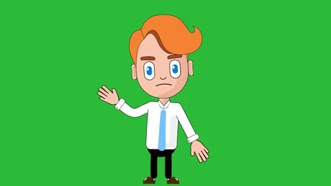 Man Angry Animation Character Loop Alpha | Stock Video | Pond5