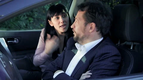 Man angry with girlfriend trying to make peace breaking up Stock Footage 45781685