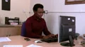 Man answers phone, bad news HD Footage