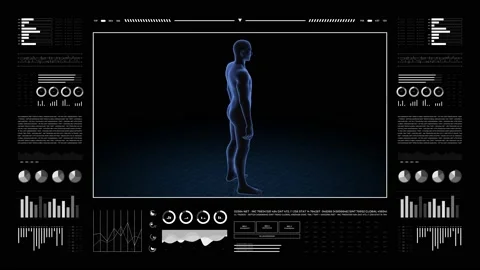 Man with anus pathology. 3d body of boy. Rotating animation and closeup of ma Stock Footage 202072571