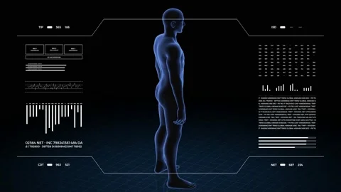 Man with anus pathology. 3d body of boy. Rotating animation and closeup of ma Stock Footage 202072575