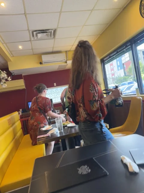 Man Appears to Have a Mental Breakdown at a Vietnamese Restaurant, Austin, Texas Stock Footage 333127300