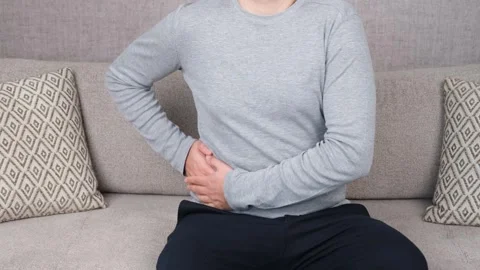 Man appendix pain Stock Footage 264757503