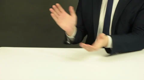 Man Applauds Stock Footage 62332218