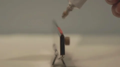 Man Applying Glue Stick Video stock 88600107