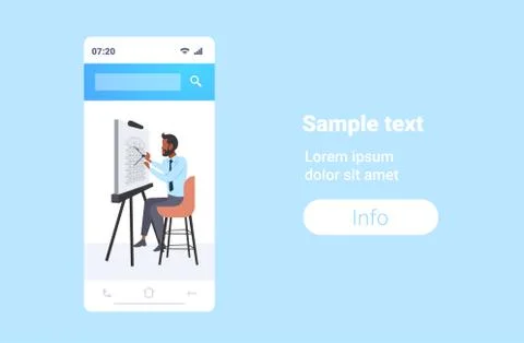 Man architect using compass engineer drafting house project on adjustable Stock Illustration