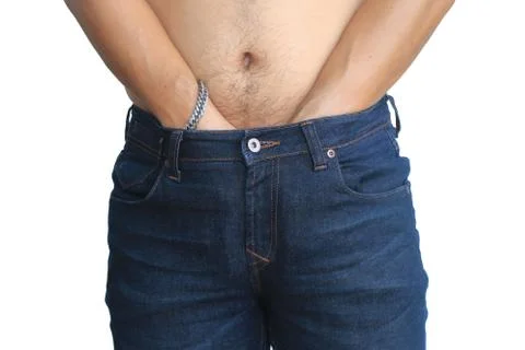 Man are scratching the crotch itching crotch Concept Stock Photos