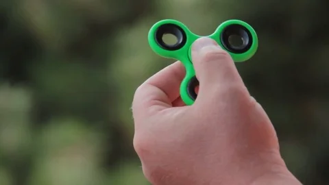 Man arm spinner Stock Footage 84049933