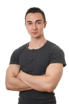 Man with arms folded Stock Photos