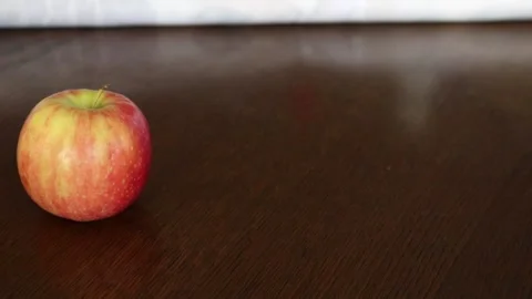 Man arranging apples on the table Stock Footage 158506367