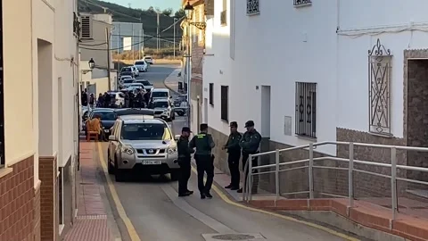 Man arrested after strangling his partner in Campillos (Málaga), Campillos (Mála Stock Footage 321831288