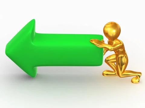 Man with arrow. 3d Man with arrow. 3d Copyright: xZoonar.com/MaksymxYemely... Stock Photos