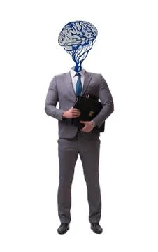 Man in artificial intelligence concept Foto stock