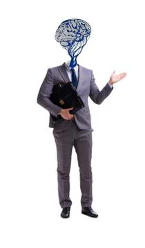 Man in artificial intelligence concept Foto stock