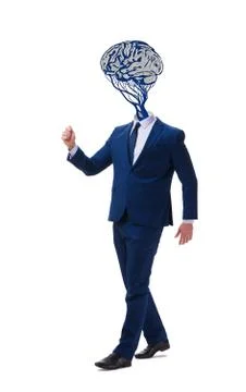 Man in artificial intelligence concept 스톡 사진