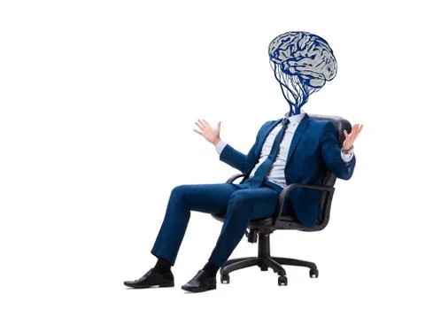 Man in artificial intelligence concept Foto stock