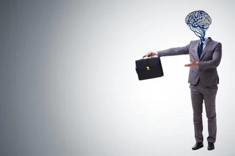 Man in artificial intelligence concept Stock Photos