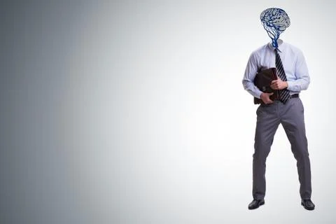 Man in artificial intelligence concept 스톡 사진