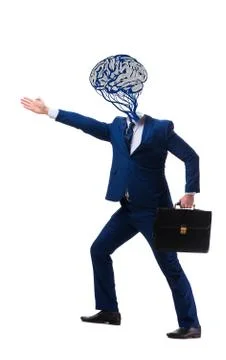 Man in artificial intelligence concept Foto stock