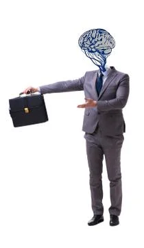 Man in artificial intelligence concept Stock Photos