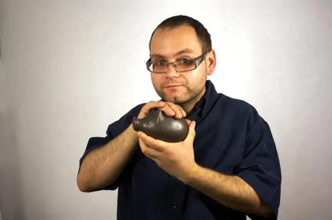 Man with austerities of lives Stock Photos