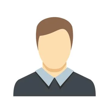 Man avatar icon  flat Stock Illustration