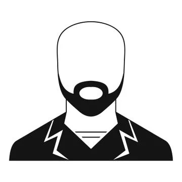 Man avatar icon  simple Stock Illustration