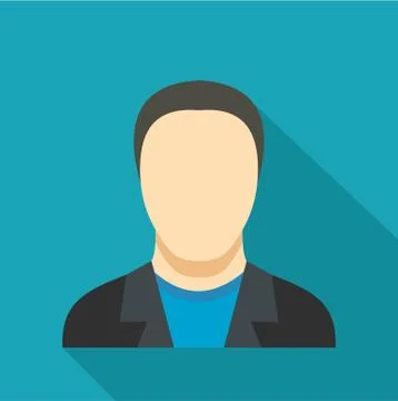 Man avatar icon vector flat Illustrazione stock