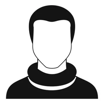 Man avatar icon vector simple Stock Illustration