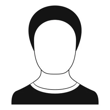Man avatar icon vector simple Illustrazione stock