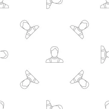 Man avatar pattern seamless Stock Illustration