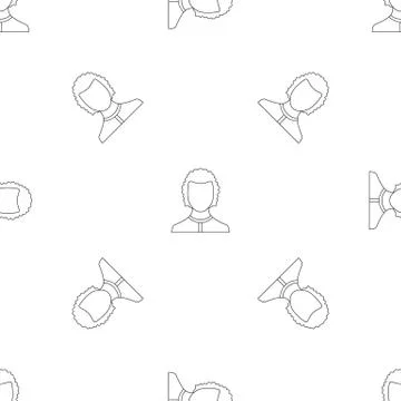 Man avatar pattern seamless vector Stock Illustration