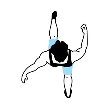 Man avatar running top view vector design Stock Illustration