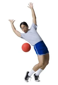 Man avoiding ball Stock Photos