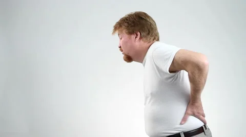 Man Back Pain Stock Footage 923147