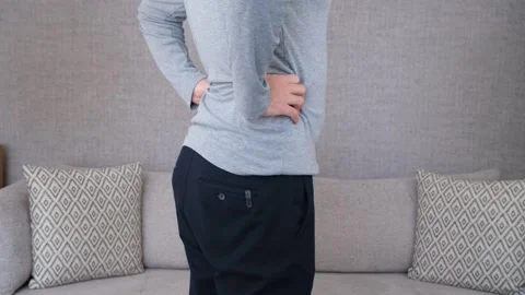 Man back pain Stock Footage 264777092