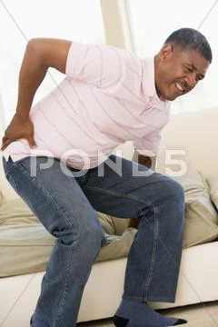 Man With Back Pain Stock Photos