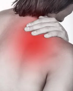 Man with backache Stock Photos