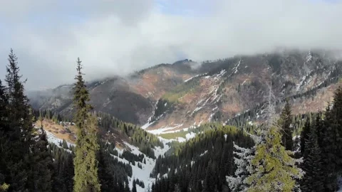 Man with a backpack hiking in the mountains Stock Footage 168904845