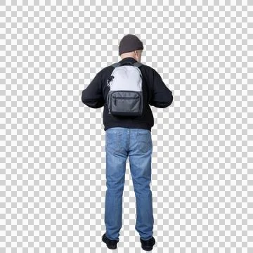 A man with a backpack Stock Photos