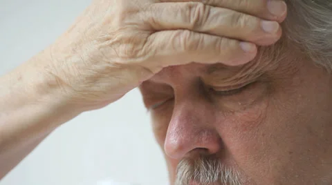 Man with bad headache Stock Footage 28275495