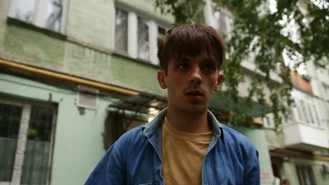 A man in a bad mood. depression Stock Footage 76916549