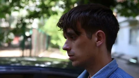 A man in a bad mood. depression Stock Footage 76916844