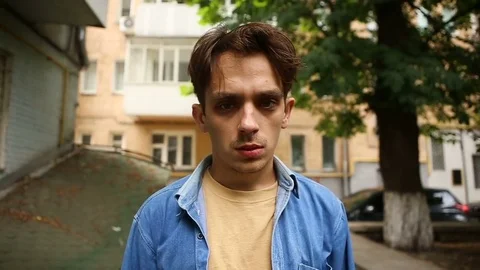 A man in a bad mood. depression Stock Footage 76917025